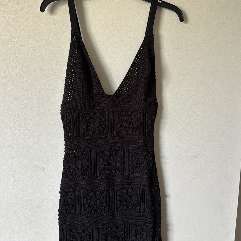 Anthropologie crochet swim cover up dress S